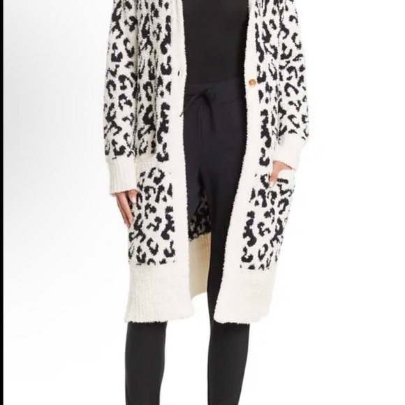 UGG Sweaters - UGG Judith Knit Cardigan Snow Leopard